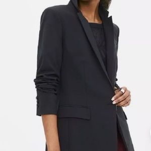 NWOT Banana Republic Lightweight Wool One-Button Blazer, Black SIZE 6   #672151